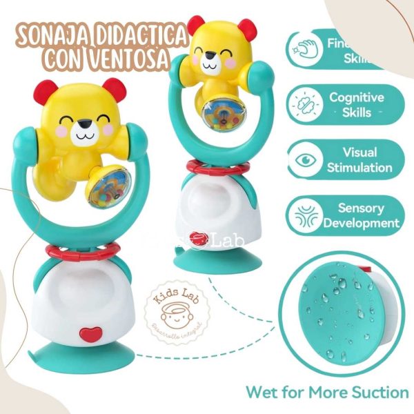 SONAJA DIDACTICA OSITO CON VENTOSA