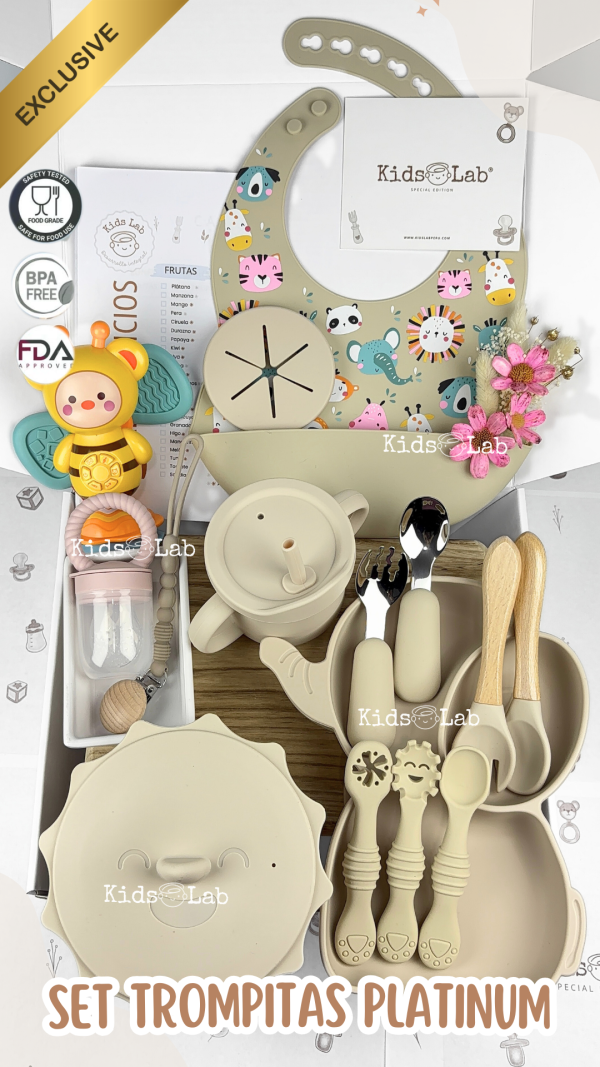 ¡NUEVO! SET TROMPITAS PLATINUM 18 PZS COMPLETO